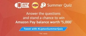 Amazon Summer Quiz