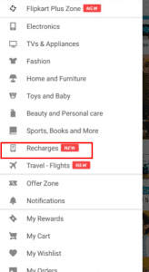 flipkart recharge
