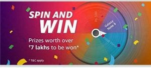 amazon spin & win