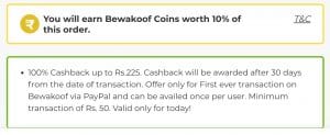 bewakoof coupon code new user