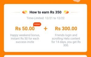 Update Helo App Referral Code Instant Upto Rs 1000 Rs 350 Per Referral Instant Paytm Cash Bigtricks In