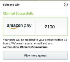 amazon spin & win