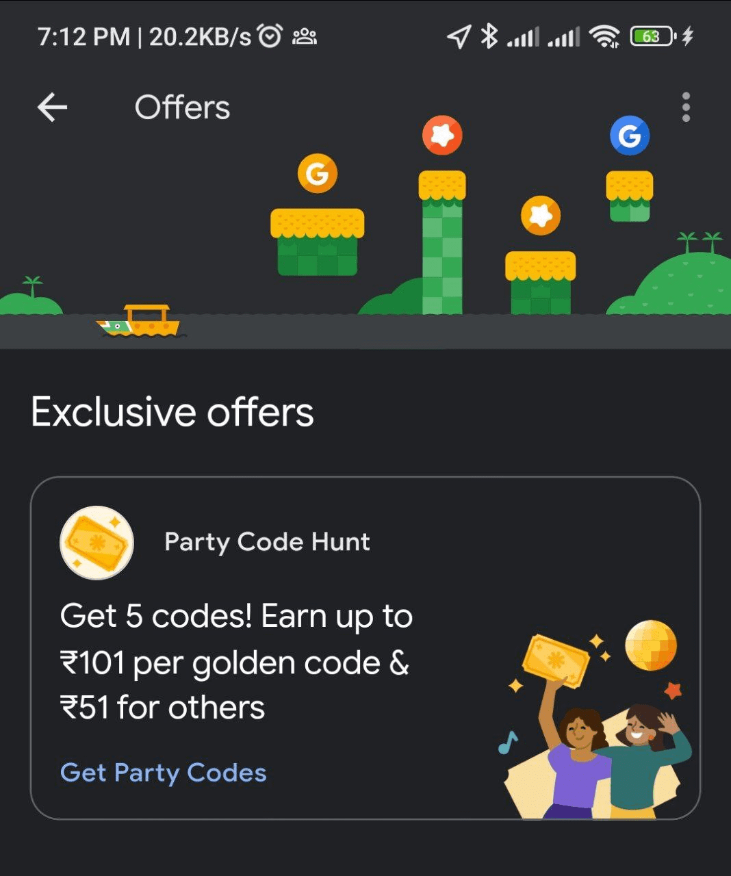 Google Pay Party Code Hunt Collect Party Codes Get Upto